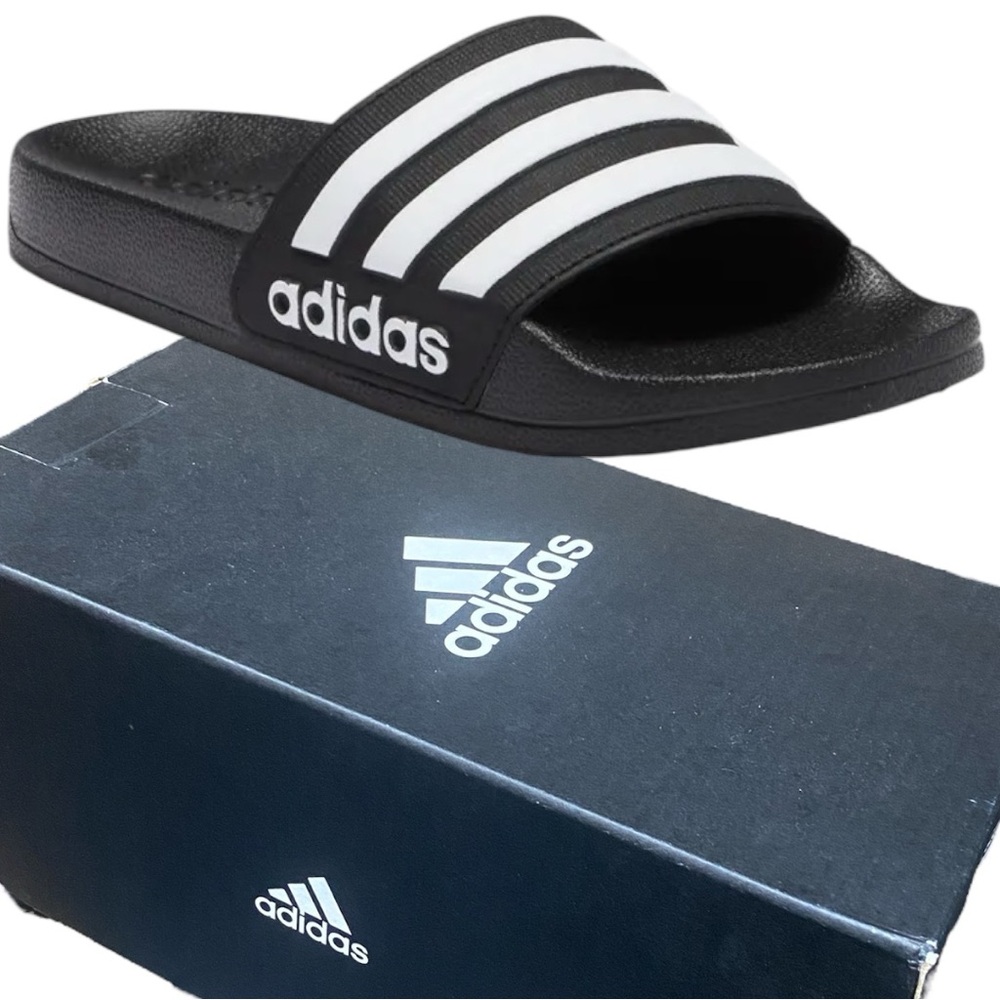 NWT Adidas Slides Sandals Flip Flops with Box Adilette Kids Boys Girls Gift